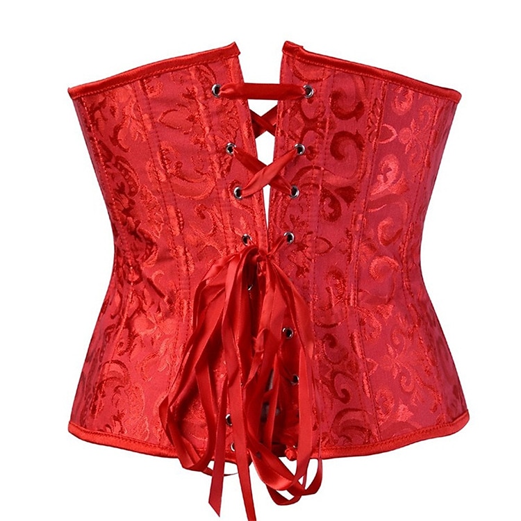 Rococò Punk & Gotico Medievale Biancheria intima Sottobusto Bustino 14 ossa di plastica Costume Per donna Matrimonio Ospite di nozze Adulti Corsetto del 2026 a $23.99 –P6