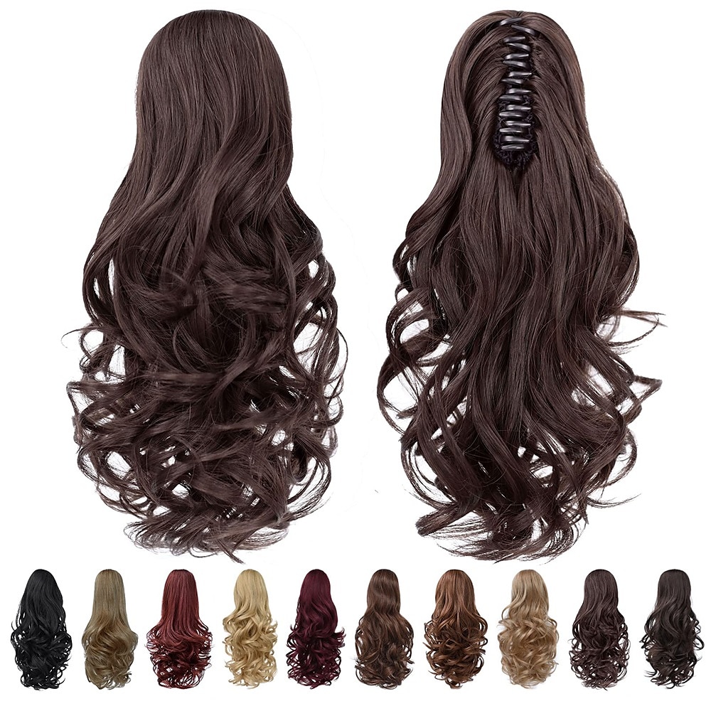 clip in ponytailclip kynsi blondi poninhännät pidennys aaltoileva 14 4.3 oz mustat hiustenpidennykset synteettiset syxlcygg fake hiukset valkoiset naiset tyttö 12 16 20 kihara 22 suora pörröinen &ei 2025 - $19.99 –P3
