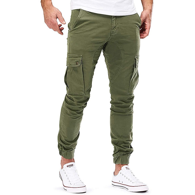Per uomo Pantaloni Cargo Tasca Semplice Comodità Traspirante All'aperto Quotidiano Casual Nero Verde militare del 2026 a $22.99 –P15