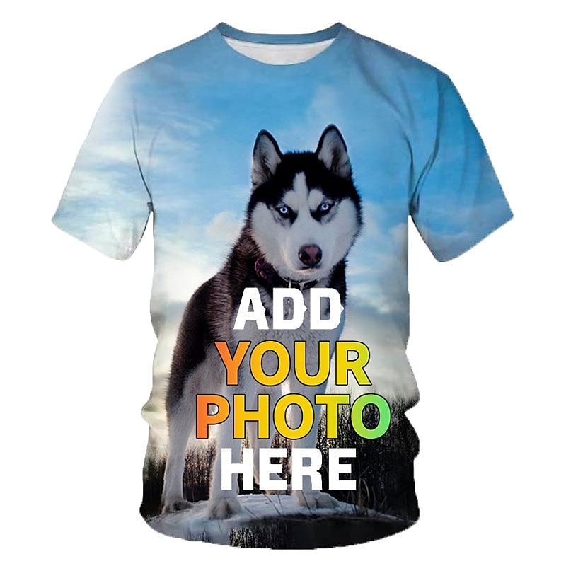 Custom T Shirt for Men Design Your Own Custom Shirts Personalized All Over Print Tee Custom Gifts 2025 - GBP £15 –P2