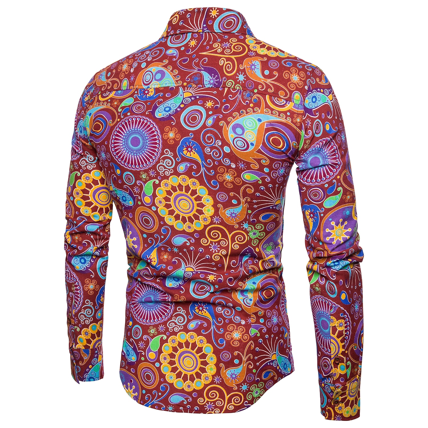 Retrò Vintage Anni '70 Camicia Disco Floreale Paisley Per uomo Casual Quotidiano Parata dell'Orgoglio Mese dell'orgoglio Adulti Top Tutte le stagioni del 2025 a $23.99 –P6