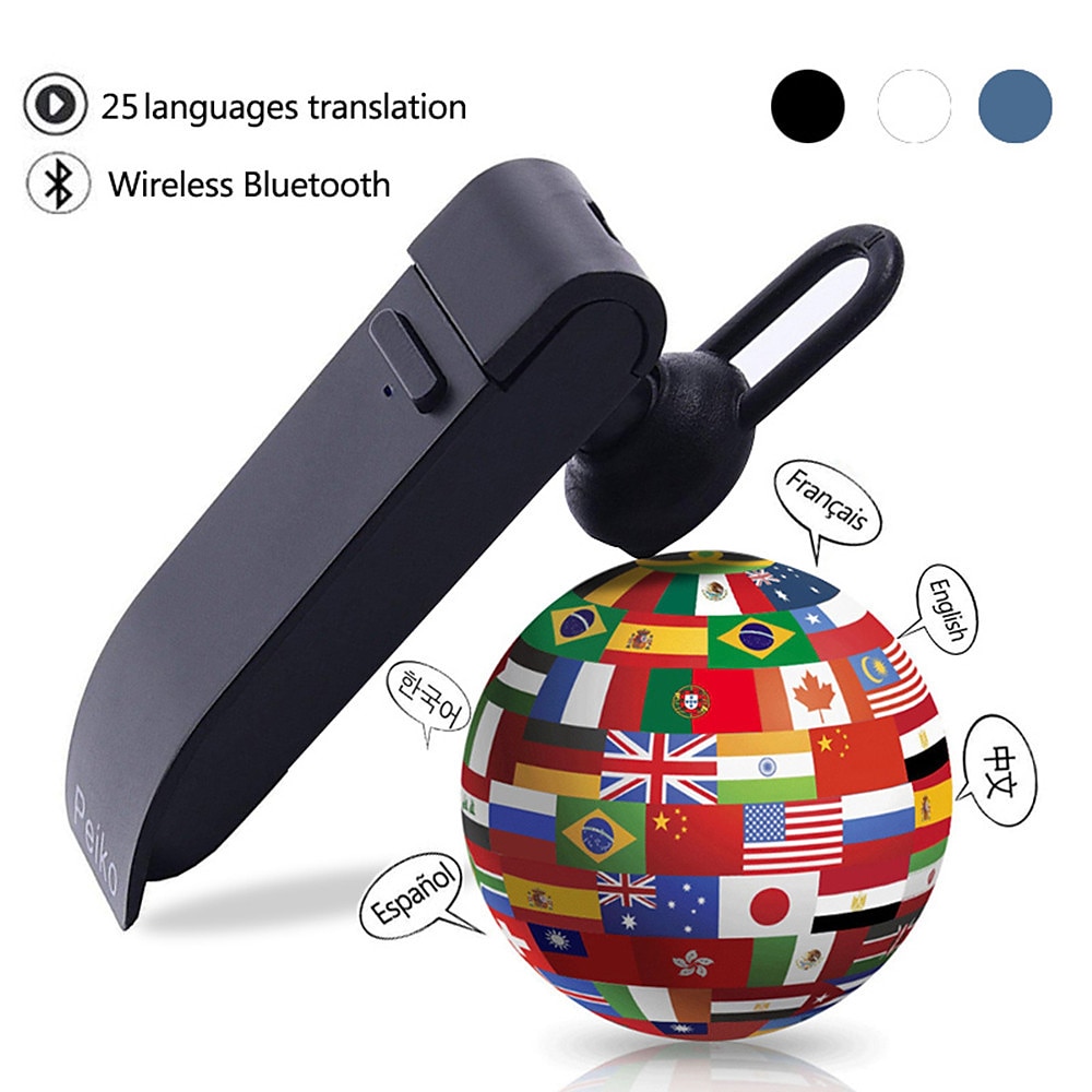 PEIKO Language Transaltor Smart Earbud Supports 32 Language &amp; 44 Accent Online Real Time Voice Transaltor Supports 11 Offline Voice Translation Language,with BT Connection Single Earphone 2025 - $29.99 –P2