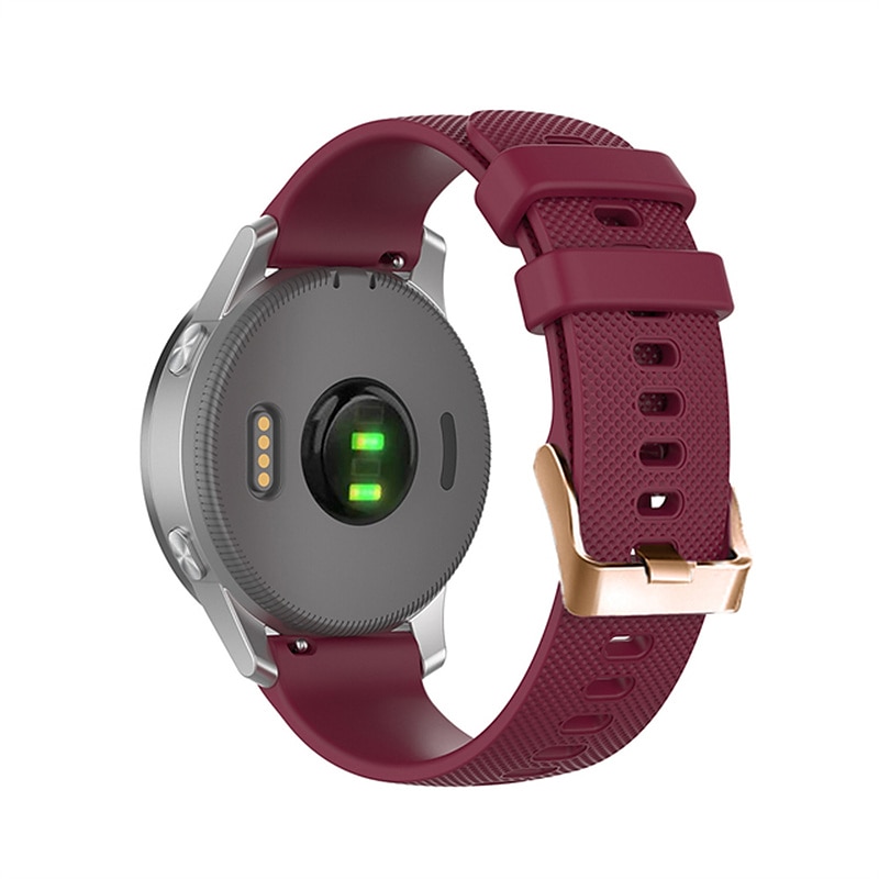 Bracelet silicone étanche 18mm 20mm pour Garmin Forerunner 265S 255S Active 5 Venu 3S 2S Sq 2 Plus Vivoactive 4S 3 Vivomove Sport, réglable de 2025 ? NZ $19.89 –P6