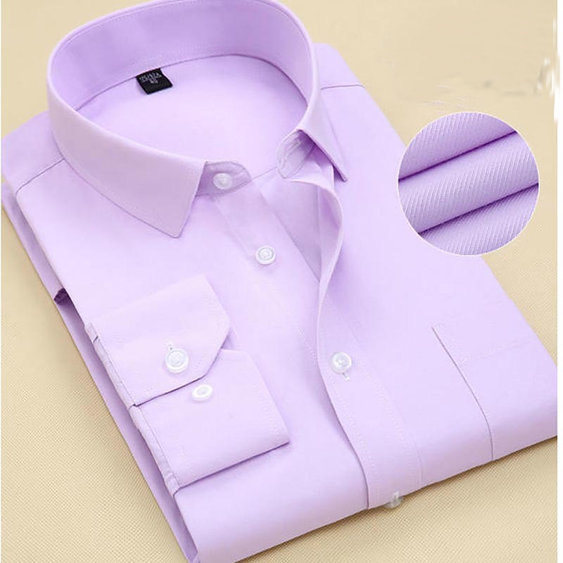 Herren Oberhemd Bügelfreies Hemd Streifen und Plaid Hochzeit Büro & Karriere Hellrosa Schwarz Weiß Rosa Langarm Hemdkragen Ganzjährig Bekleidung 2025 - $28.99 –P8