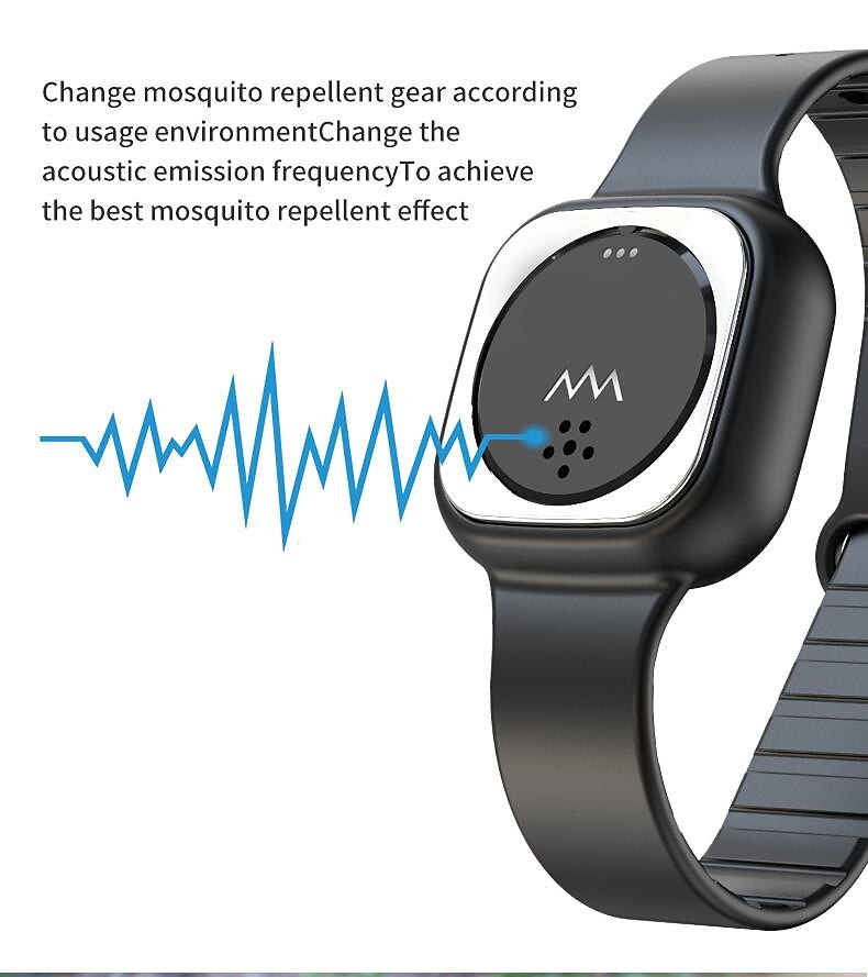 Ultrasonic Anti-Mosquito Bracelet – Wearable Slim Bracelet for Children, Adults, Pregnant Women, Outdoor Use 2025 - $14.99 –P10