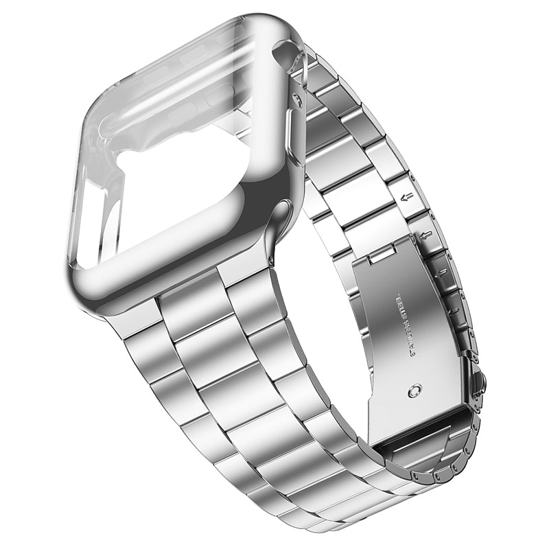 Kompatibilis valamivel Apple Watch óraszíj 38mm 40mm 41mm 42mm 44mm 45mm 49mm Case-szal Ütésálló Rozsdamentes acél Csere óraszíj mert iwatch Ultra 2 Series 9 8 7 SE 6 5 4 3 2 1 2026 - $17.99 –P5