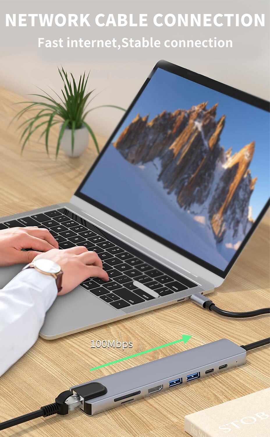док-станция usb type c usb c hub 3.0 адаптер 8 в 1 hdmi устройство чтения карт памяти sd/tf для macbook air ipad периферийные устройства для портативных компьютеров 2025 - CAD $32.23 –P6