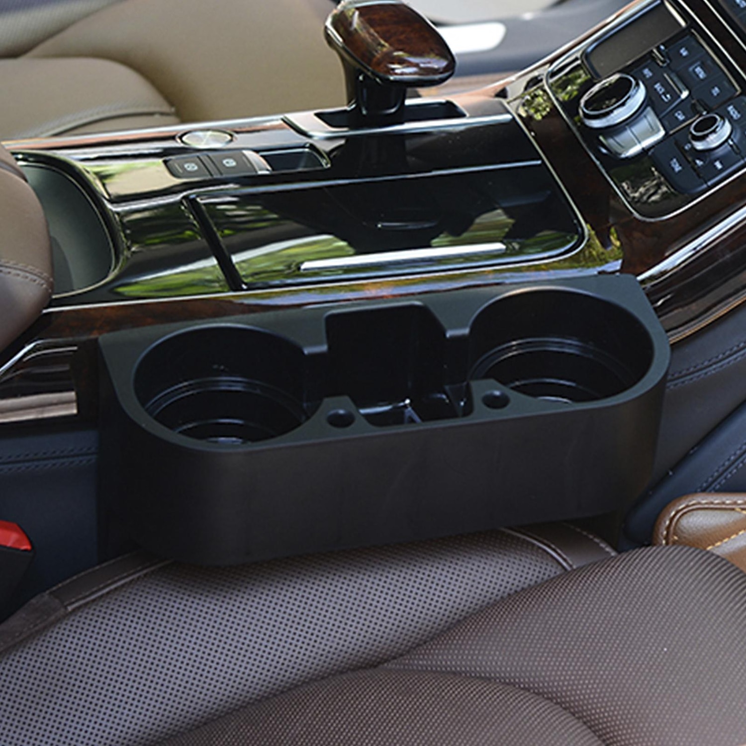 Car Seat Slotted Storage Box Car Water Cup Holder Black Multifunction Seat  Gap Storage Bag For