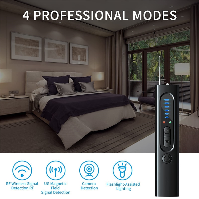 camera detectoren verborgen apparaten detectoren anti-spy camera bug rf afluisterapparaat auto gps tracker detector draadloze signaal scanner infraroodzoeker voor kantoor aan huis hotel badkamer, 2025 - $38.99 –P3