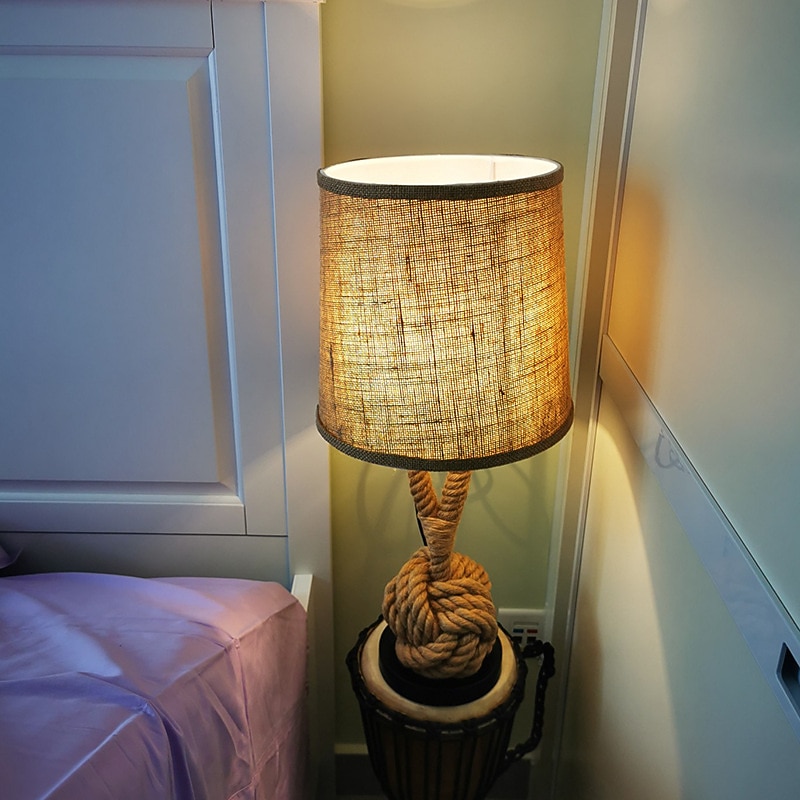 Table Lamp Decorative Rustic / Lodge / Nordic Style LED power supply For Bedroom / Study Room / Office 220-240V Linen 2026 - $273.79 –P2