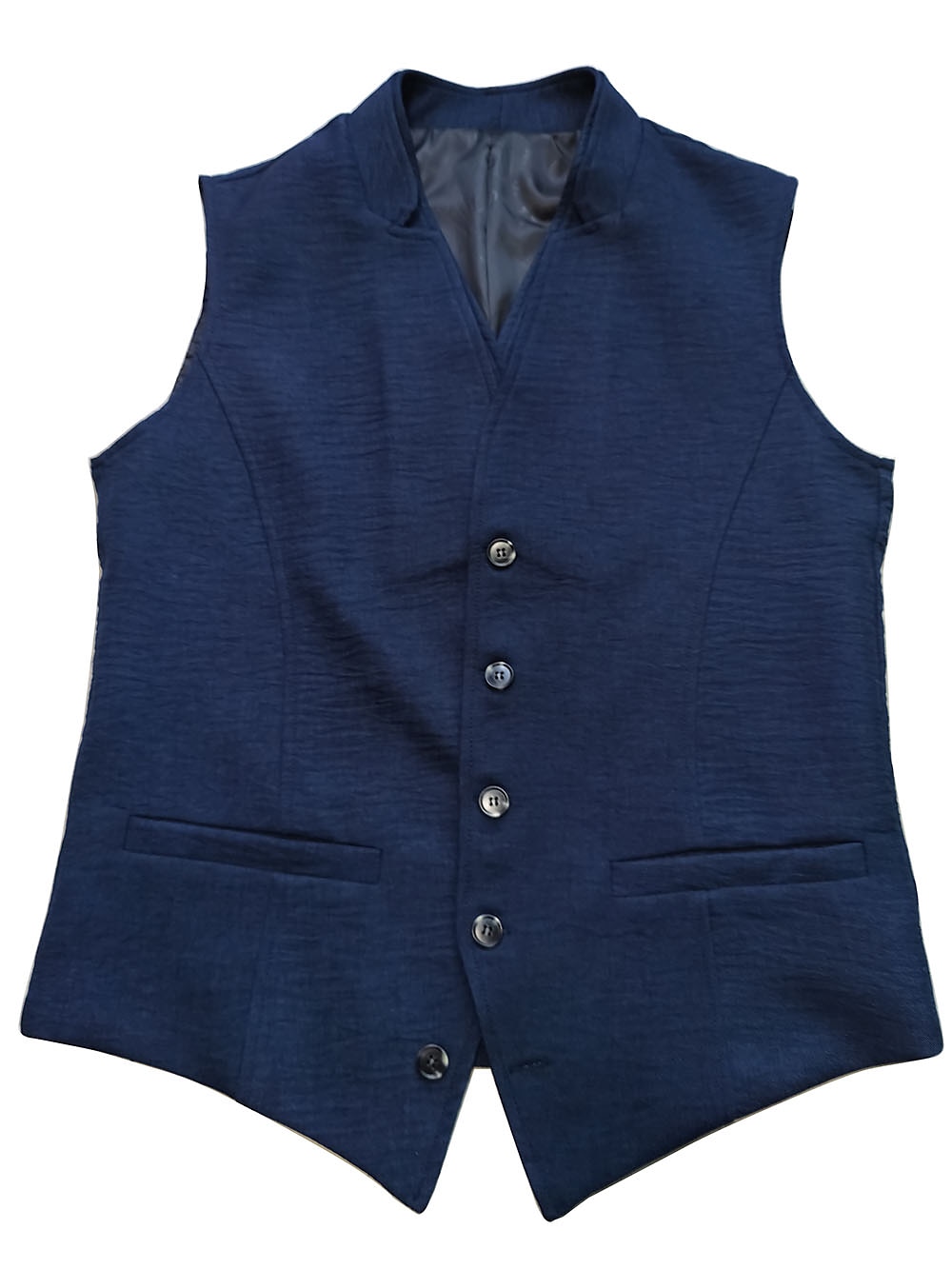 Herren Weste Hochzeit Geschäft Täglich Geschäftlich Brautkleider schlicht Frühling Herbst Tasche Polyester Atmungsaktiv Glatt Einreihiger Verschluss V Ausschnitt Regular Fit Marinenblau Weste 2025 - $42.99 –P4