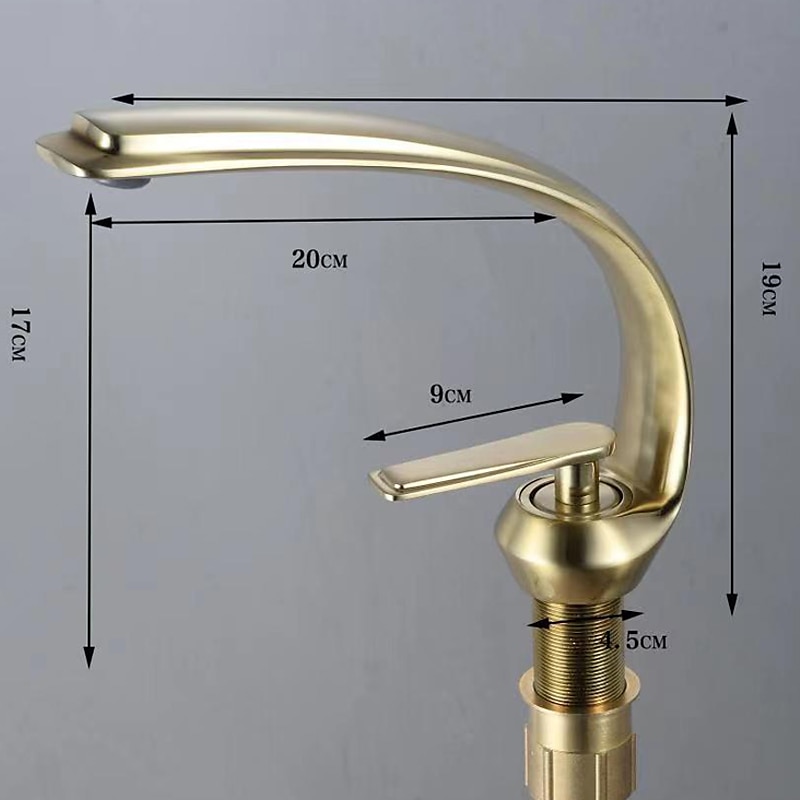 Bathroom Sink Mixer Faucet, Single Handle One Hole Washroom Basin Taps Chrome Finish Bathroom Faucet with Hot and Cold Water Hose 2025 - $113.99 –P1