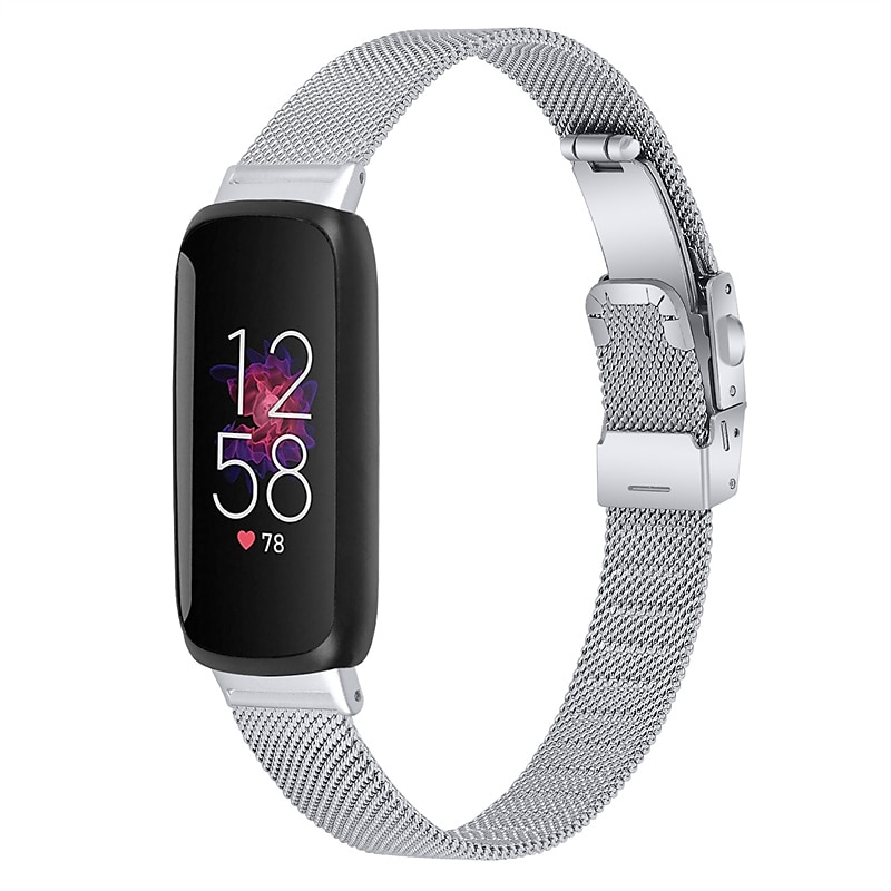 Pulseira de Smartwatch Compatível com Fitbit Inspire 3 Inspire 2 / Inspire HR / Inspire Aço Inoxidável Relógio inteligente Alça Ajustável Com Transparência Mulheres Homens Pulseira Estilo Milanês de 2025 por $19.99 –P20