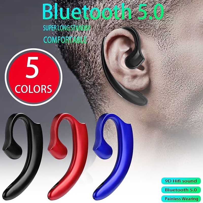 2023 Painless Ear-hook Bluetooth 5.0 EDR Business Headphoneergonomic design Non-earplugs Wireless sport Earphone with Mic 2025 - $12.99 –P1