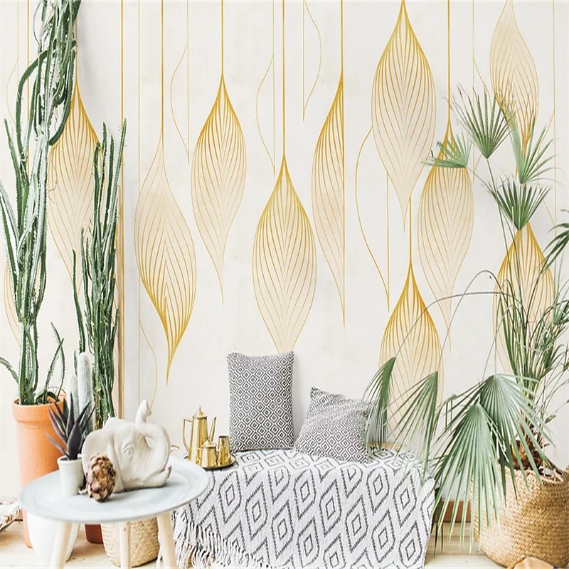 Papel pintado fresco papel pintado verde mural de pared líneas elegantes que cubren la etiqueta adhesiva despegable material de PVC/vinilo autoadhesivo/adhesivo necesario decoración de pared para 2025 - $18.99 –P6