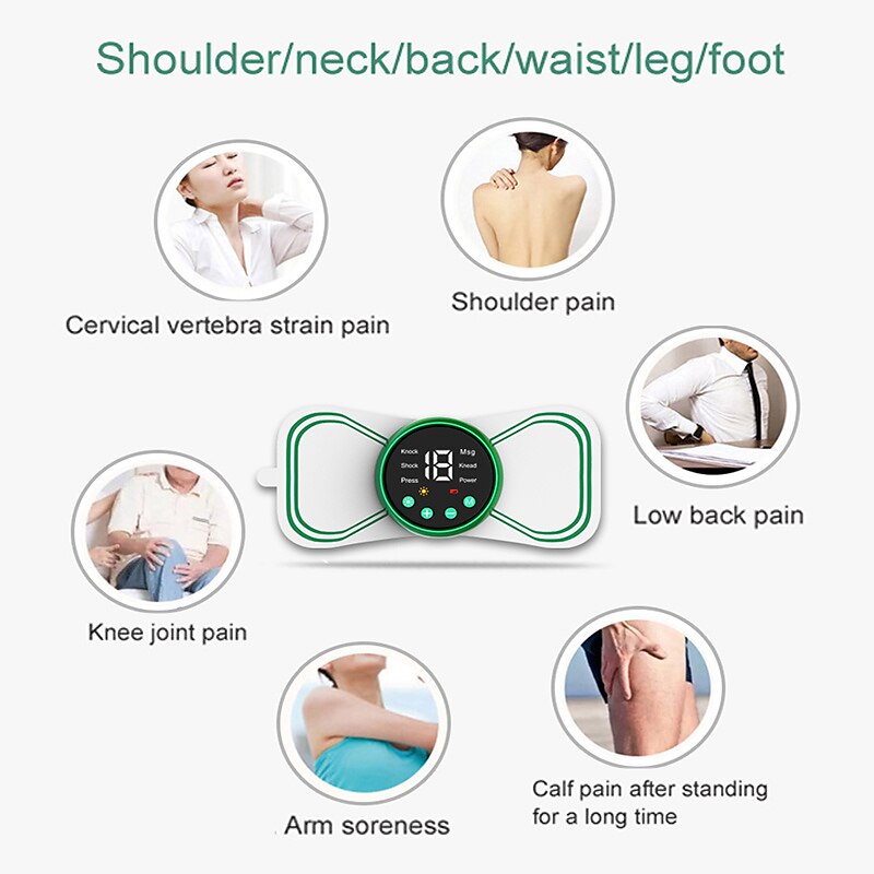 Cheap Electric Neck Massager EMS Pulse Full Body Massage Patch Cervical  Spine Massage Stimulator Pain Relief for Shoulder Waist Arm Legs Back