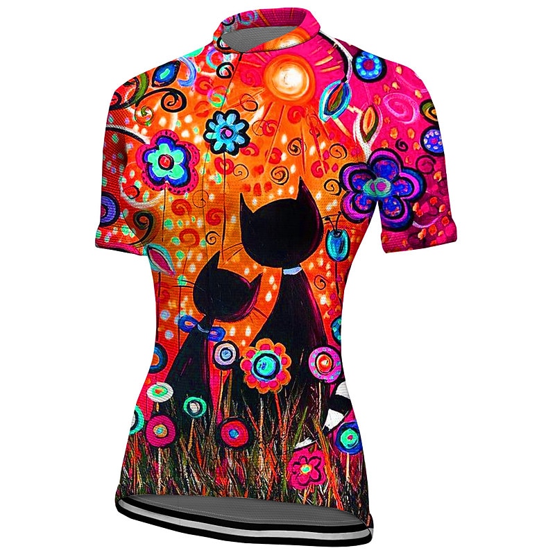 Mulheres Camisa para Ciclismo Gráfico Botânico floral Manga Curta Moto Camisa / Roupas Para Esporte Blusas com 3 bolsos traseiros Ciclismo de Montanha Ciclismo de Estrada Secagem Rápida Tiras de 2026 por $13.49 –P9