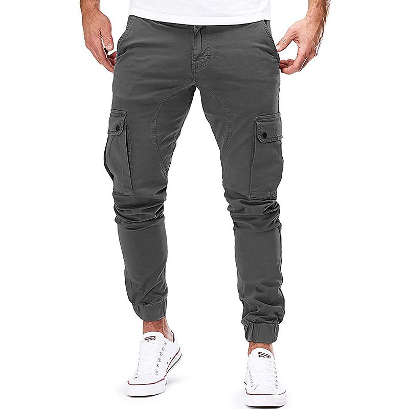 Per uomo Pantaloni Cargo Tasca Semplice Comodità Traspirante All'aperto Quotidiano Casual Nero Verde militare del 2026 a $22.99 –P11