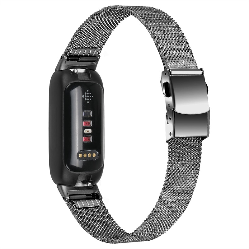 Pulseira de Smartwatch Compatível com Fitbit Inspire 3 Inspire 2 / Inspire HR / Inspire Aço Inoxidável Relógio inteligente Alça Ajustável Com Transparência Mulheres Homens Pulseira Estilo Milanês de 2025 por $19.99 –P3