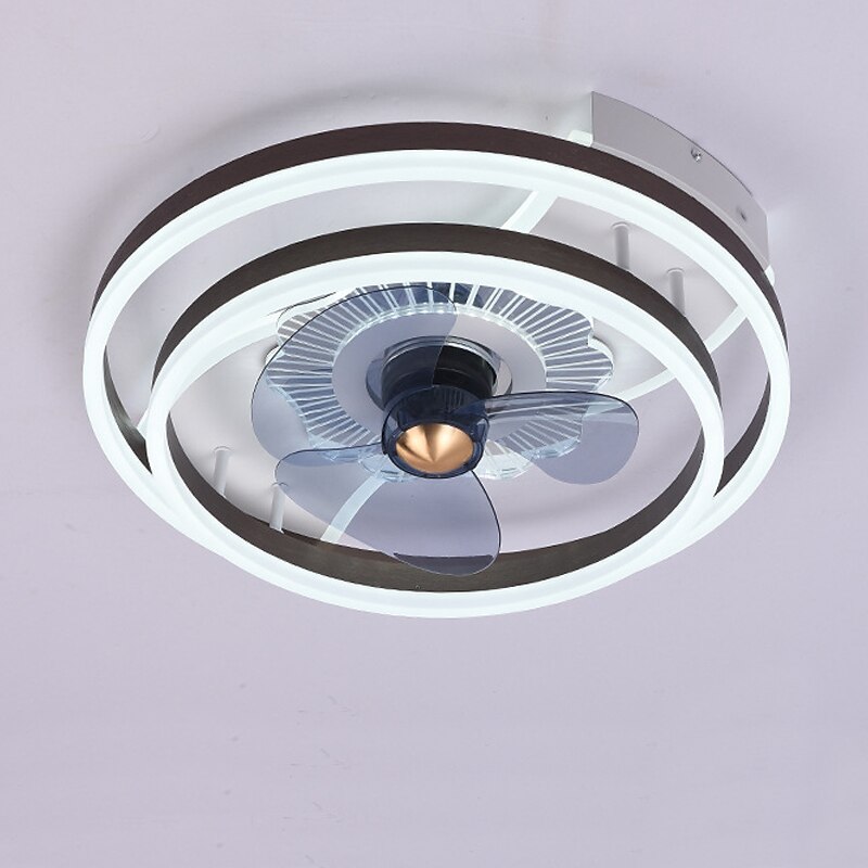 ventilateurs de plafond avec lumières avec télécommande conception d'anneau 19,5 "ventilateur de plafond intérieur encastré à profil bas intelligent 3 couleurs 6 vitesses réversible de 2025 ? $403.19 –P6