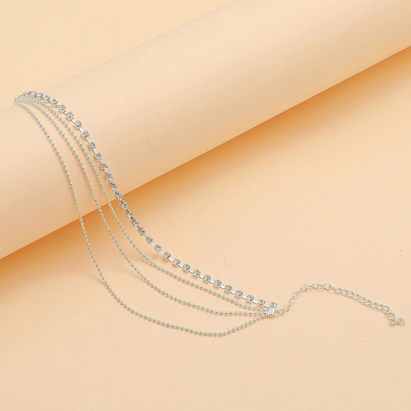 Knöchel-Armband Damen Körperschmuck Für Festtage Strand Strass Aleación Silber 1 PC 2026 - $1.49 –P5