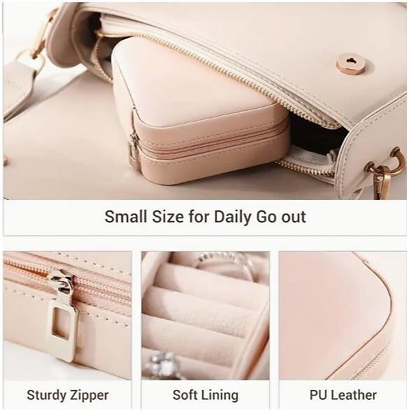 Mini Travel Jewelry Case Small Jewelry Box Portable Jewelry Travel Ogranizer Display Jewelry Storage Case for Rings Earring Necklace Bracelet Gift for Women Girls 2025 - $19.99 –P4