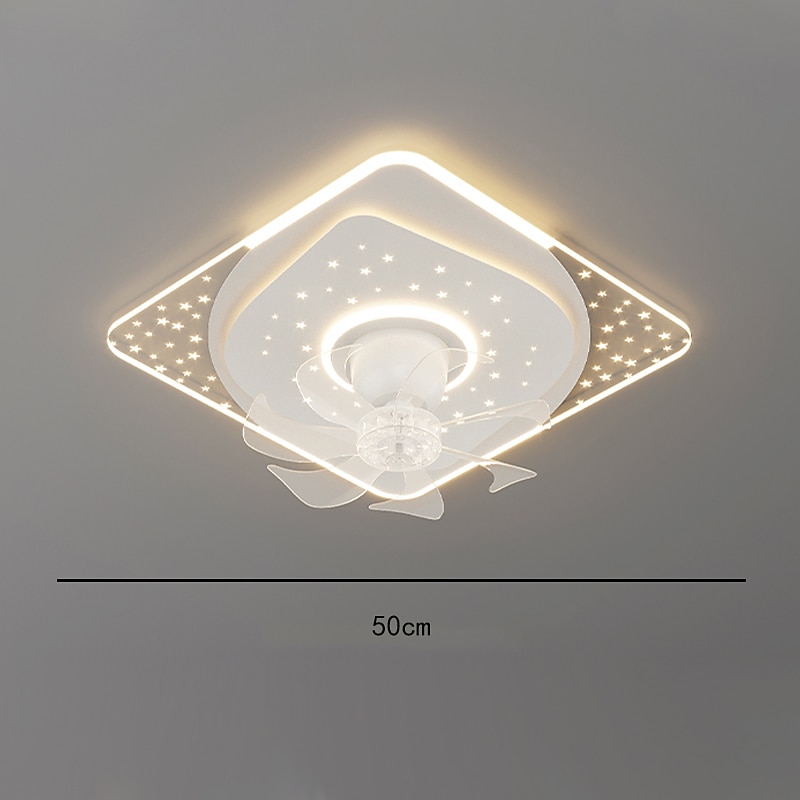 Deckenventilator mit Licht 20" App&amp; Fernbedienung, Zeitmessung&amp; 3-LED-Farb-LED-Deckenventilator, 6 Windgeschwindigkeiten moderner Deckenventilator für Schlafzimmer, Wohnzimmer, kleines Zimmer 2025 - $331.09 –P5