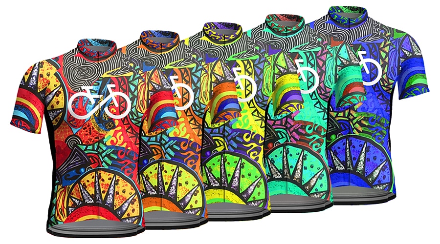 Per uomo Maglia da Ciclismo Grafico Boho Manica Corta Bicicletta Maglia Top con 3 tasche posteriori Mountain Bike MTB Ciclismo su strada Asciugatura Rapida Strisce Riflettenti Tasca Posteriore del 2026 a $30.99 –P1