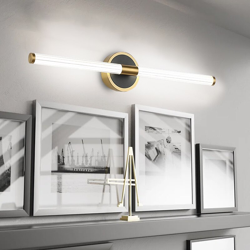 Spiegelfrontlampe LED-Badezimmerleiste Wandlampe Wohnzimmer Treppenganglampe Bronzerohr Schlafzimmer Nachttischlampe 2025 - $132.99 –P12