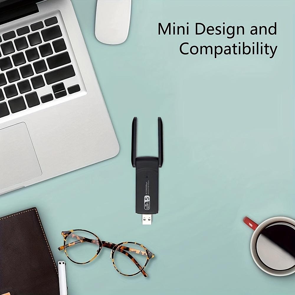2.4G 5G 1300Mbps Usb Wireless Network Card Dongle Antenna AP Wifi Adapter Dual Band Wi-Fi Usb 3.0 Lan Ethernet 1200M 2025 - $19.99 –P5