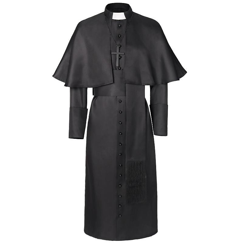 Retro / vintage Keskiaika Renessanssi Cosplay-Asut Pluskoko Papit Yhtenäinen Miesten Fantasia Steampunk Suoritus Juhla Naamiaiset Aikuisten Trikoot / Kokopuku Nauha 2025 - $46.99 –P1