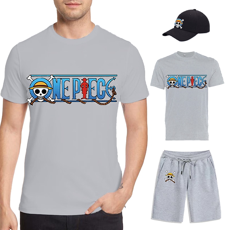 One Piece Monkey D. Luffy Japonesa/Curta Calção Boné de Baseball Imprimir Arte Gráfica Para Homens Adulto Hot Stamping Casual / Diário de 2025 por $35.99 –P1