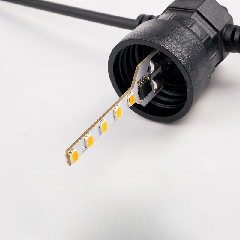 Flickering S14 Flame String Lights 5M 10 LED /10M 20LED String Lights for Outside Plug in Garden Lights for Halloween Christmas Connectable Backyard Decorative Lights Cafe Bistro Patio 2025 - GBP £53.63 –P3