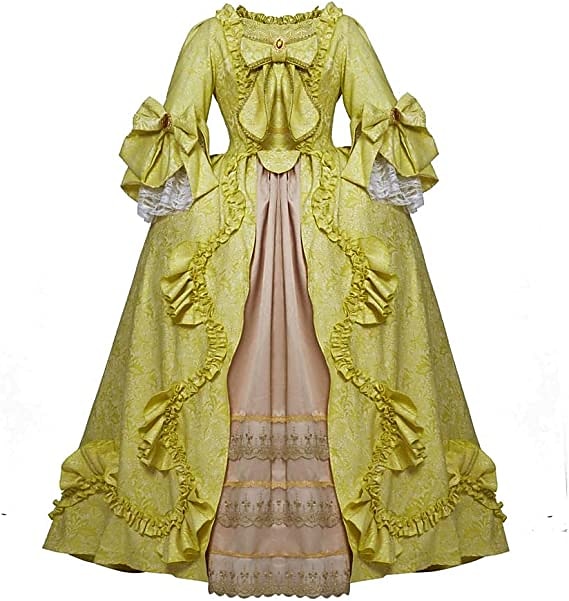 Vintage Rococo Victorian Renaissance Princess Colonial Period Prom Dress Women's Costume Vintage Cosplay Performance Party Halloween 3/4-Length Sleeve Maxi Princess Plus Size Dress Halloween 2025 - $200.99 –P10