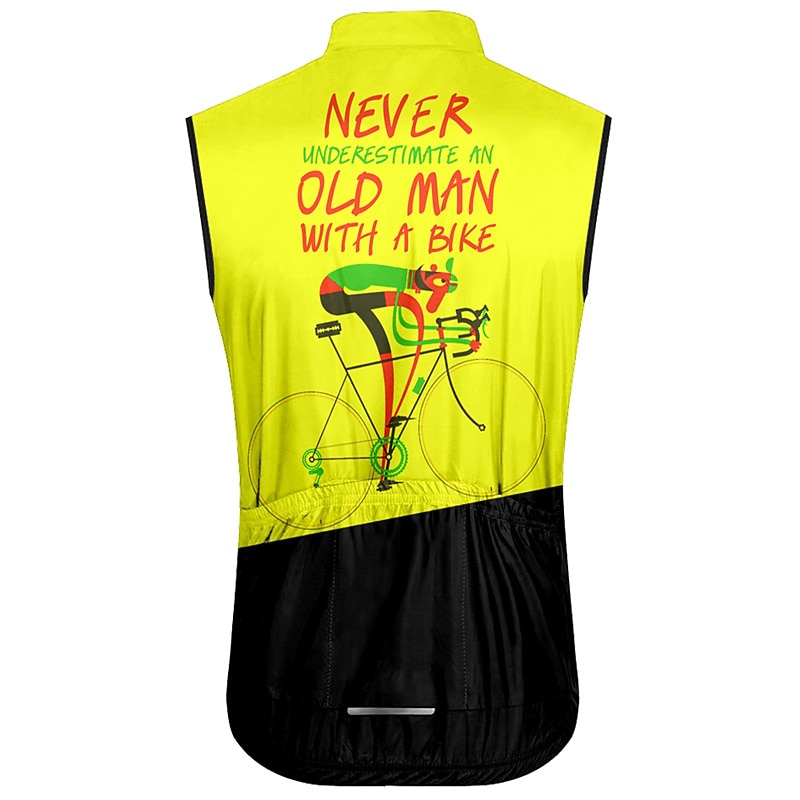 Per uomo Gilet da ciclismo Maglia da Ciclismo Grafico Lettere & Numeri Divertente Senza Maniche Bicicletta Gilet / Panciotto Top con 3 tasche posteriori Mountain Bike MTB Ciclismo su strada del 2025 a $26.99 –P4