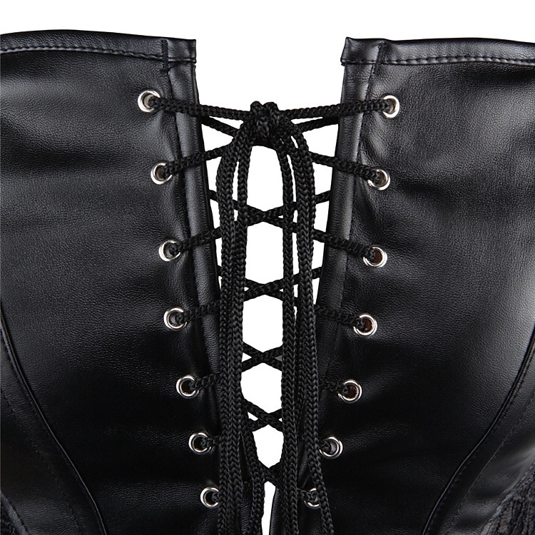 Rococo Punk și gotic Medieval Corset overbust Lenjerie Bustieră 8 oase de plastic Costume de fancy Pentru femei Carnavalul de la Veneția Adulți Corset 2026 - $28.99 –P15