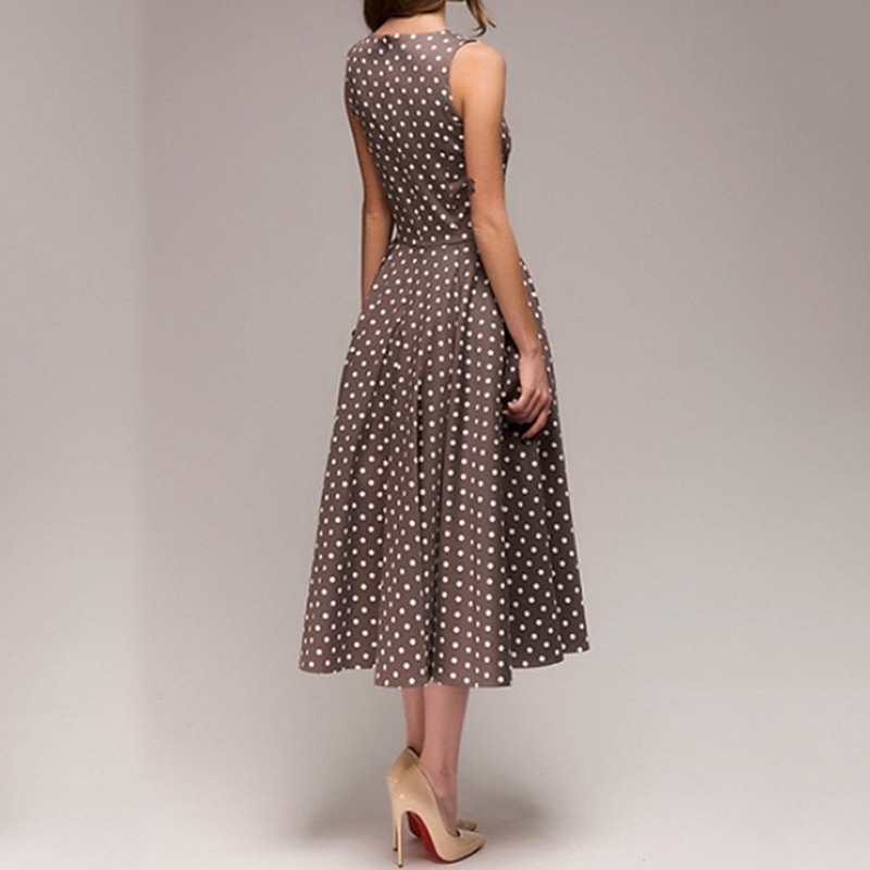 50-es évek egy vonalú ruha retro vintage 1950-es évek lengő ruha flare ruha női jelmez vintage cosplay alkalmi napi ruha 2025 - $20.99 –P7