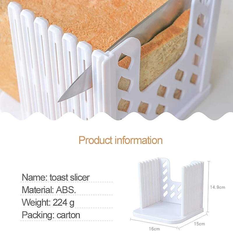 Bread Slicer Loaf Cutter Bread Sandwich Skiving Machine Cutter Mold Maker Kitchen Guide Kitchen Accessories Tool 2025 - $13.99 –P1