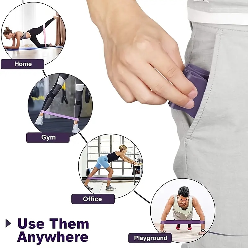 5pcs/set Different Stretch Band Resistance Tape For Exercise Workout Fitness 2025 - $16.49 –P7