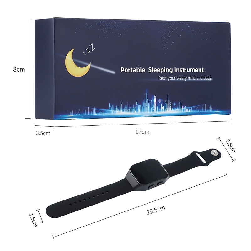 EMS Slaap Hulp Horloge Microcurrent Puls Snelle Slaap Hulp Slimme Polsband Anti-angst Insomnia Hypnose Device Drukverlichting Valentijnsdag Cadeau 2026 - $27.99 –P12