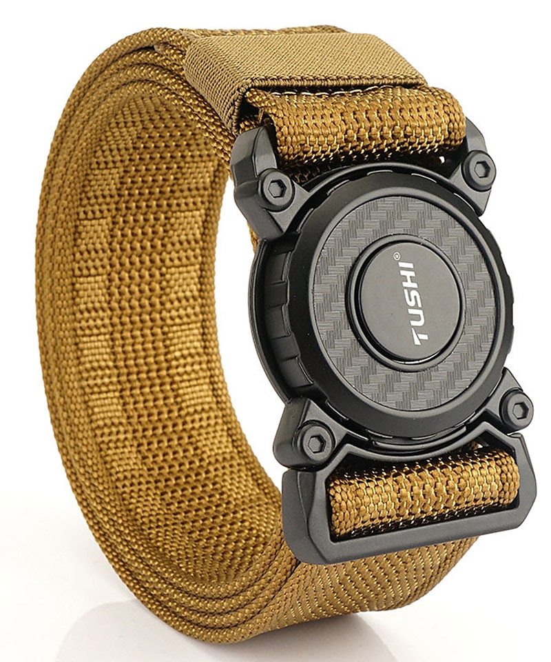 Herren Taktischer Gürtel Arbeitsgürtel aus Nylongewebe Schwarz Blau Segeltuch Retro Traditionell Glatt Freizeitskleidung Ausgehen Wochenende 2025 - $14.49 –P3