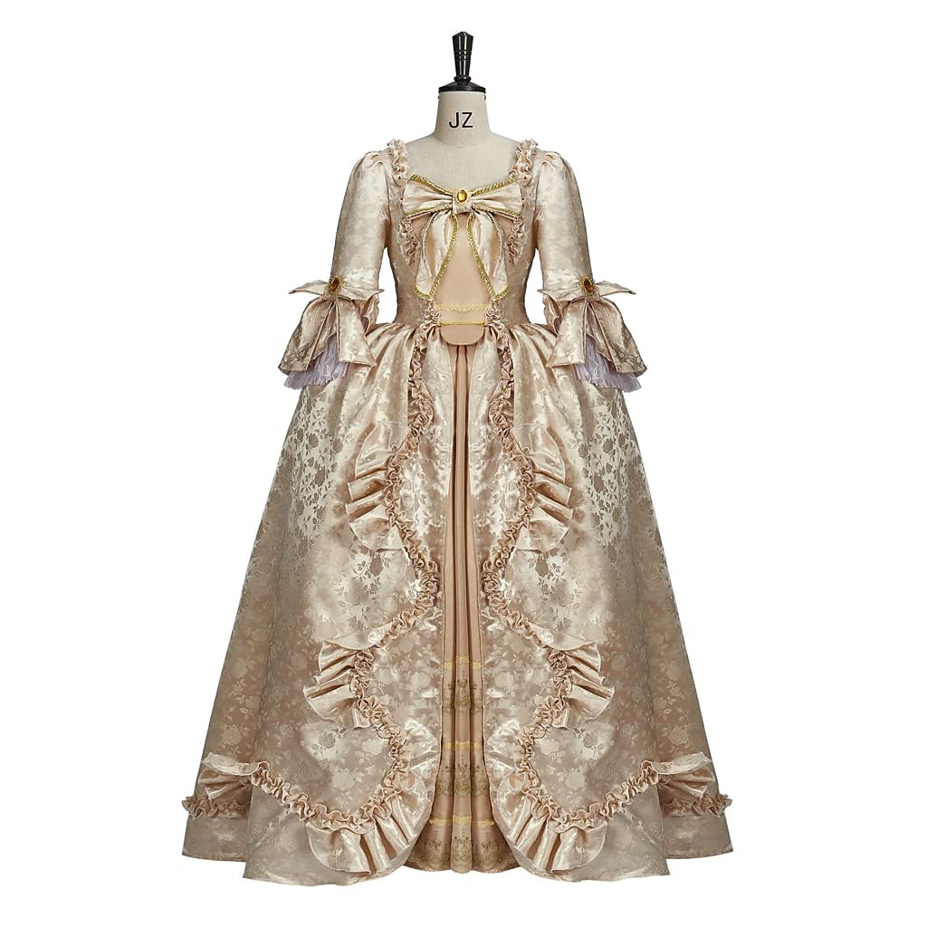 Vintage Rococo Victorian Renaissance Princess Colonial Period Prom Dress Women's Costume Vintage Cosplay Performance Party Halloween 3/4-Length Sleeve Maxi Princess Plus Size Dress Halloween 2025 - $200.99 –P1