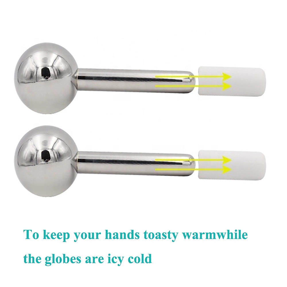 Stainless steel Ice Globes For Face Cold Face Roller Ice Sticks for Face Cooling Skin Care Massage Tool for Puffiness 2025 - $28.99 –P4