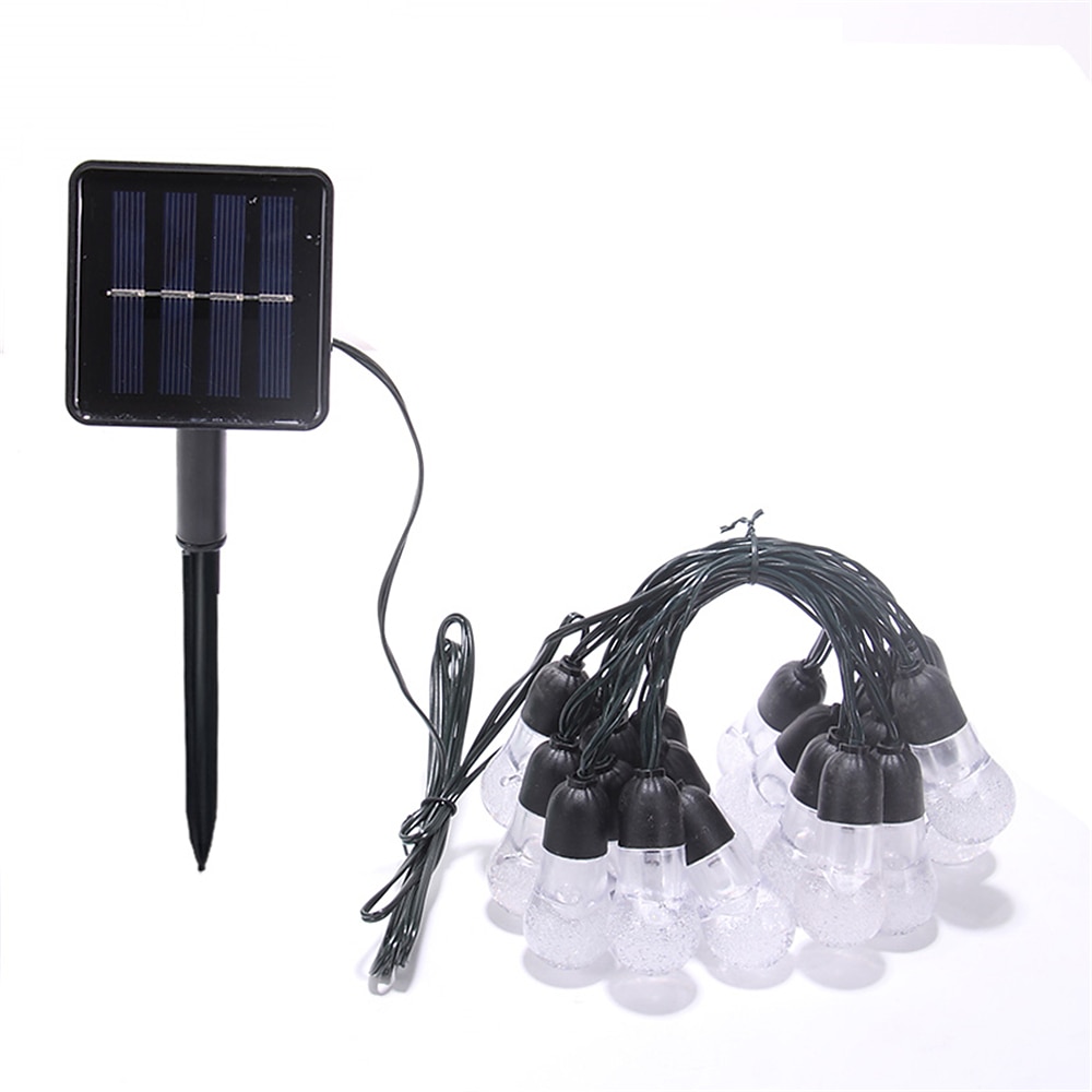 5M 20LED Acrylic Bulb Waterproof Lamp String 8-Mode Control Courtyard Christmas Decoration Lamp Festive Party Atmosphere Lamp EU US Plug 2025 - $23.99 –P12