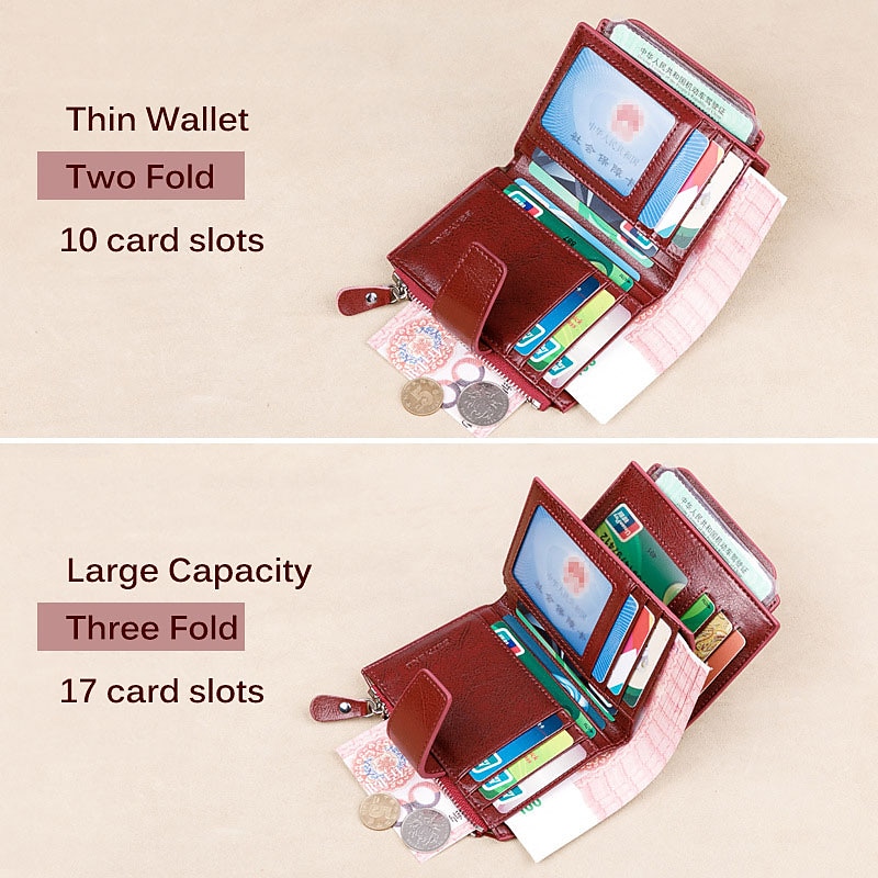 RFID Men Leather Wallet Vintage Luxury Short Slim Male Purses Money Clip Credit 2026 - $22.99 –P9