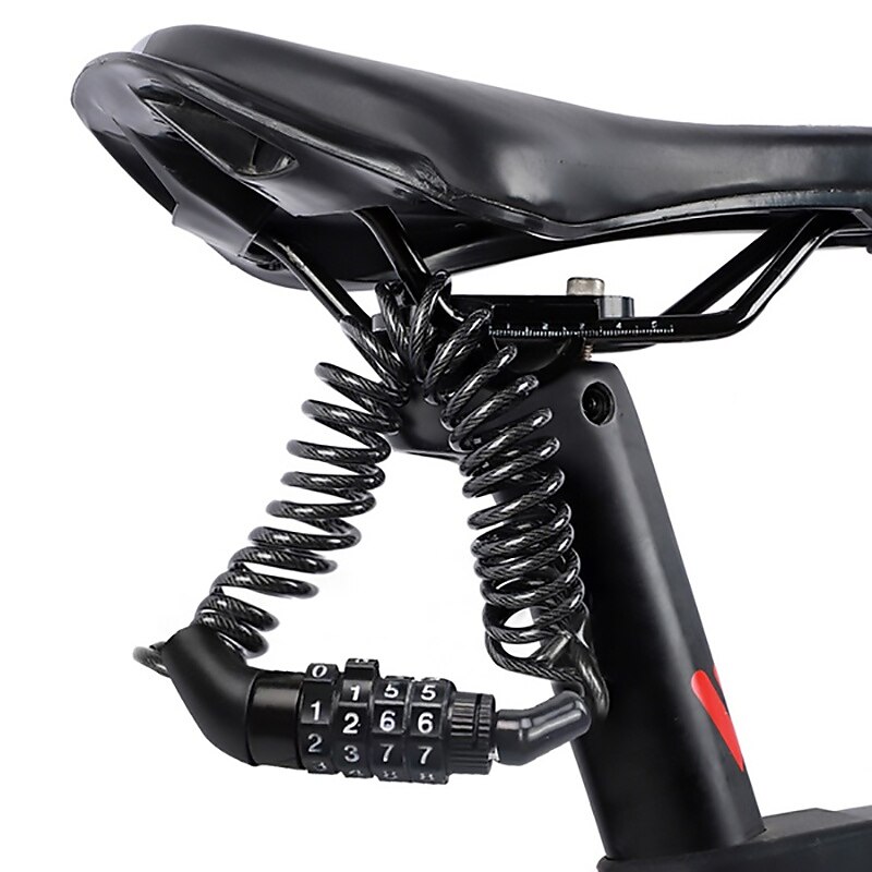 zámek na cyklistickou helmu proti krádeži 4místné heslo zámky pro motocykl mtb kabelový zámek na silniční kolo cyklistické příslušenství 2025 - $7.99 -P3