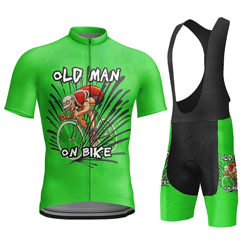 Bărbați Jersey de ciclism cu pantaloni scurți Manșon scurt Ciclism montan Ciclism stradal Galben Roz Roșu-aprins Grafic Bicicletă Costume Pad 3D Respirabil Uscare rapidă Înapoi de buzunar Poliester 2025 - $41.99 -P14