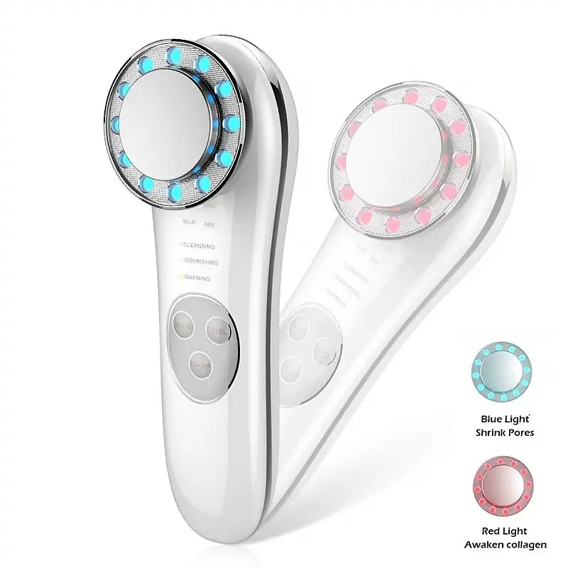 2025年 ポータブルガルバニック美顔器 7 で 1 高周波フェイスマッサージャー微電流皮膚引き締め機皮膚改善ローラーツール  コレクション – $31.99 –P1