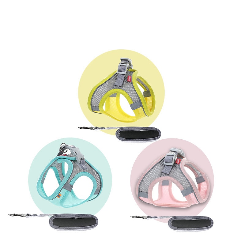 harnais pour animaux de compagnie & laisse protégez votre chat avec ce harnais de conception multicolore réfléchissant et respirant pour chat de 2025 ? $18.49 –P3