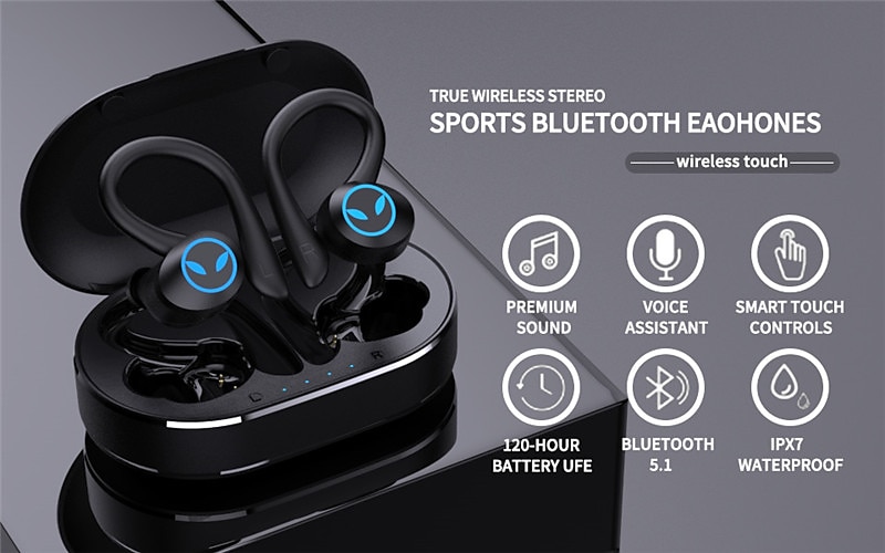 TWS Wireless Earphones Bluetooth-compatible 5.1 Headphones IPX7 Waterproof Earbuds LED Display HD Stereo Mic for Xiaomi iPhone 2025 - $44.99 –P2